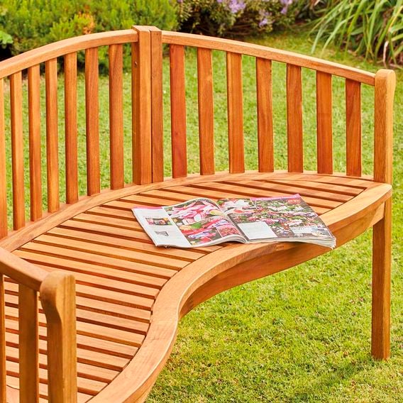 Garden Gear - Acacia 3-Person Banana Bench